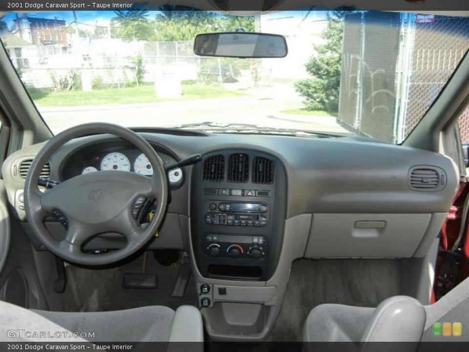 Taupe Interior Dashboard for the 2001 Dodge Caravan Sport #70116087