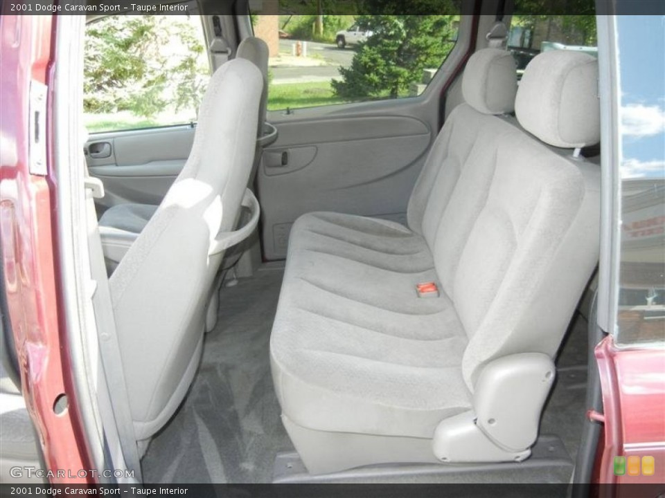 Taupe Interior Rear Seat for the 2001 Dodge Caravan Sport #70116216