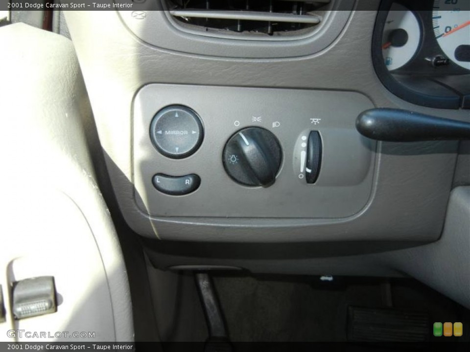 Taupe Interior Controls for the 2001 Dodge Caravan Sport #70116258