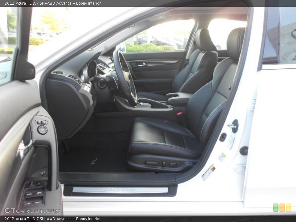 Ebony Interior Front Seat for the 2012 Acura TL 3.7 SH-AWD Advance #70118142