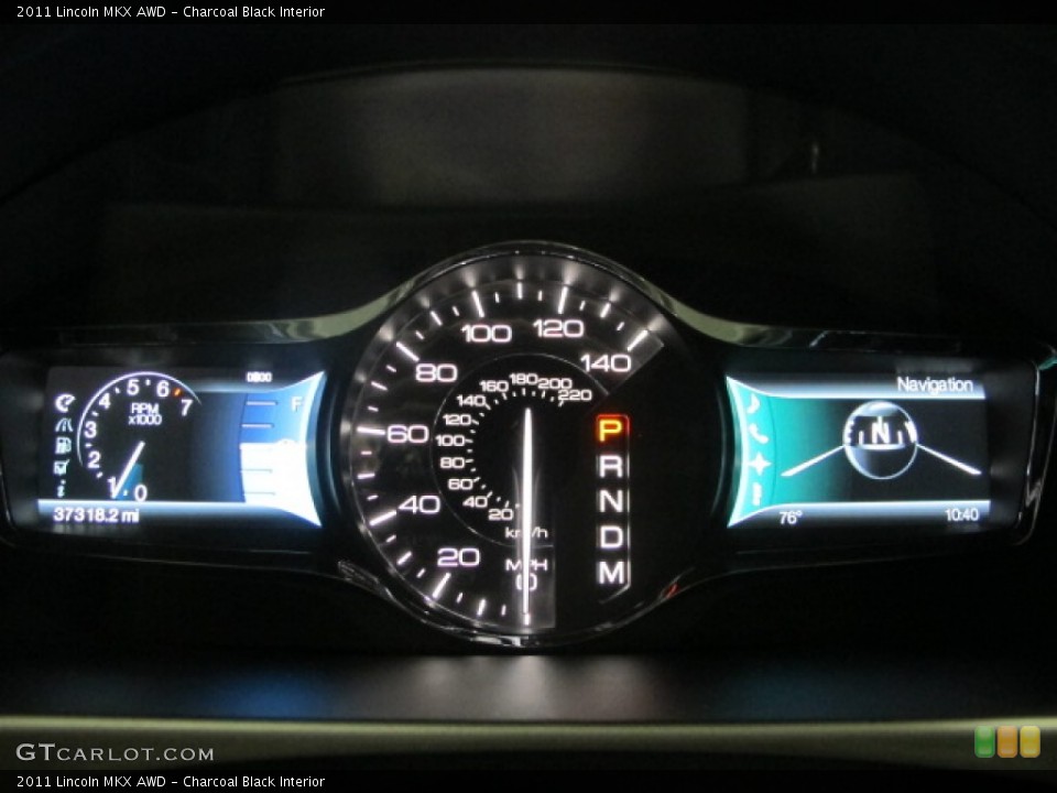 Charcoal Black Interior Gauges for the 2011 Lincoln MKX AWD #70119291