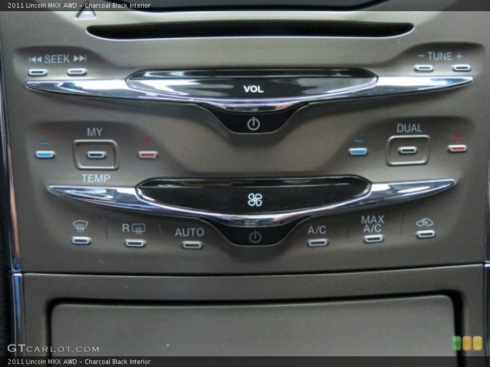 Charcoal Black Interior Controls for the 2011 Lincoln MKX AWD #70119336