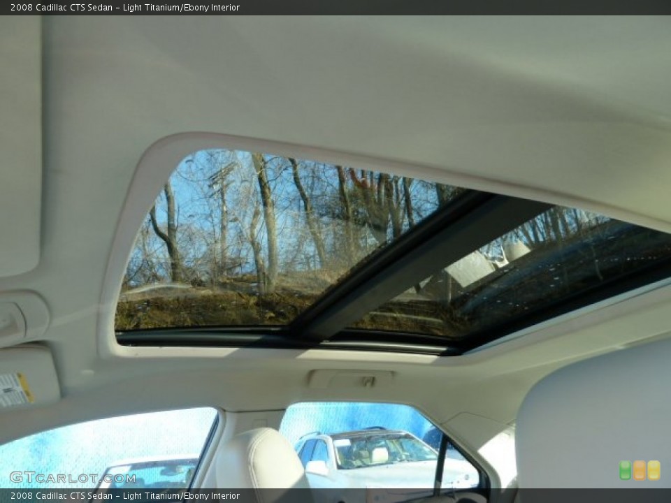 Light Titanium/Ebony Interior Sunroof for the 2008 Cadillac CTS Sedan #70120190