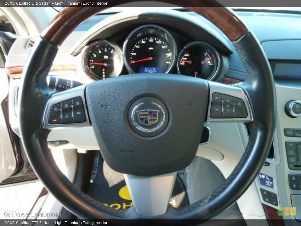Light Titanium/Ebony Interior Steering Wheel for the 2008 Cadillac CTS Sedan #70120196