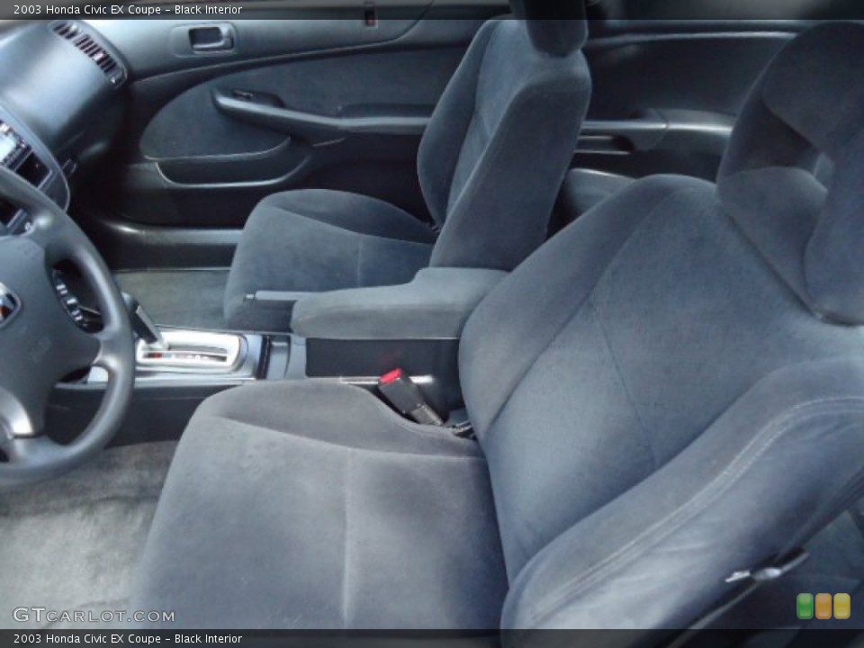 Black Interior Front Seat for the 2003 Honda Civic EX Coupe #70121040