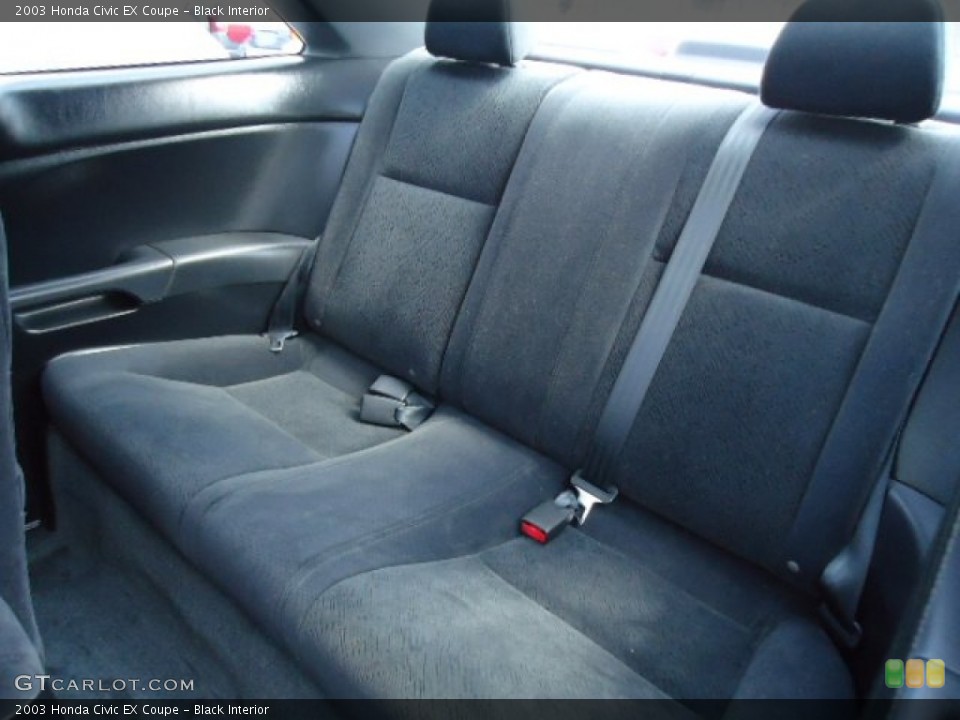 Black Interior Rear Seat for the 2003 Honda Civic EX Coupe #70121049