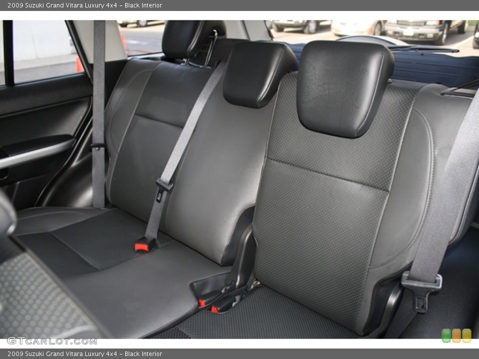 Black Interior Rear Seat for the 2009 Suzuki Grand Vitara Luxury 4x4 #70122594