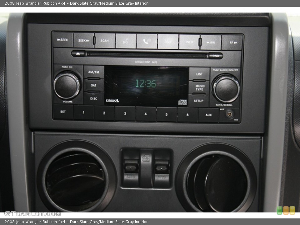 Dark Slate Gray/Medium Slate Gray Interior Audio System for the 2008 Jeep Wrangler Rubicon 4x4 #70122783