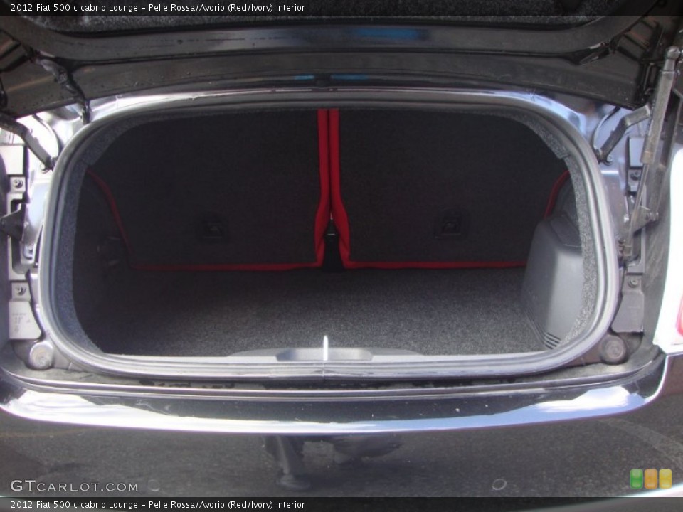 Pelle Rossa/Avorio (Red/Ivory) Interior Trunk for the 2012 Fiat 500 c cabrio Lounge #70123229
