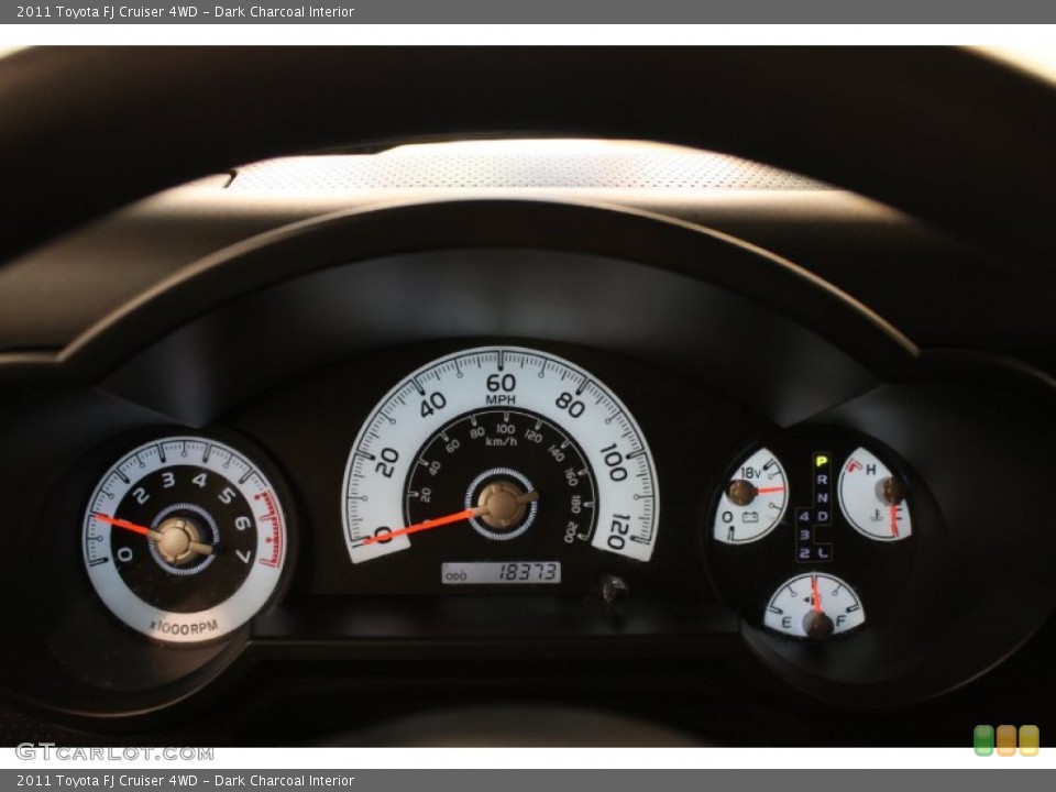 Dark Charcoal Interior Gauges for the 2011 Toyota FJ Cruiser 4WD #70125588