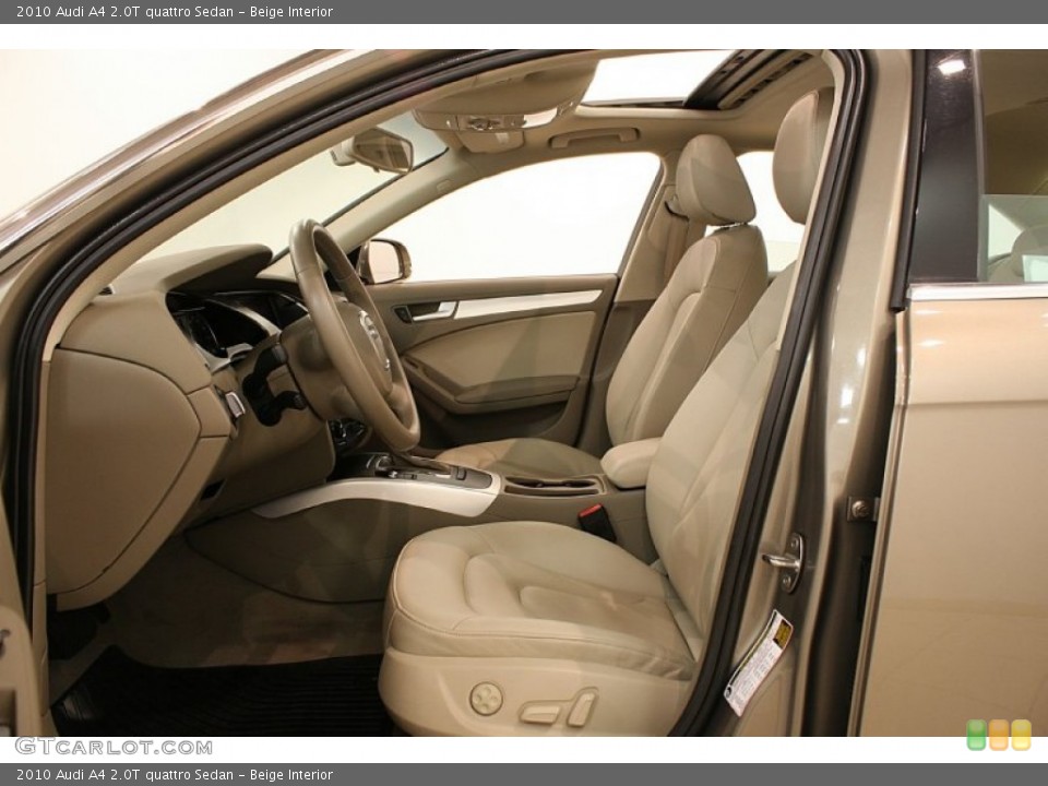 Beige Interior Front Seat for the 2010 Audi A4 2.0T quattro Sedan #70127161