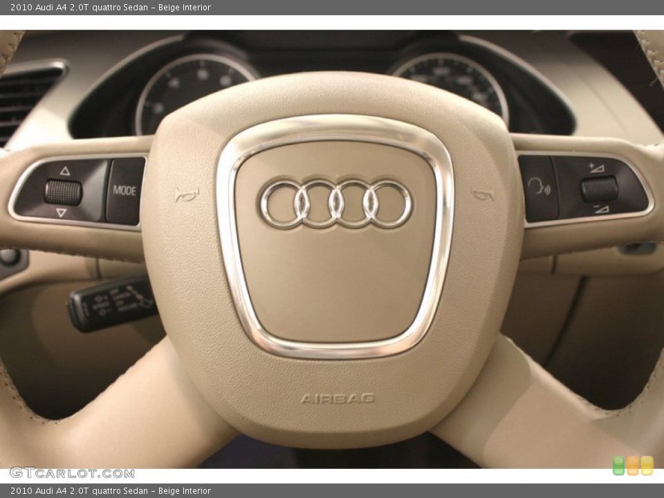 Beige Interior Controls for the 2010 Audi A4 2.0T quattro Sedan #70127182