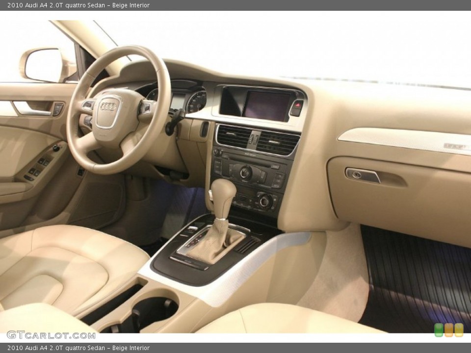 Beige Interior Dashboard for the 2010 Audi A4 2.0T quattro Sedan #70127302