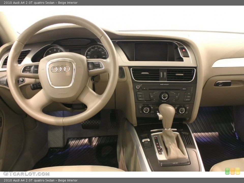 Beige Interior Dashboard for the 2010 Audi A4 2.0T quattro Sedan #70127326