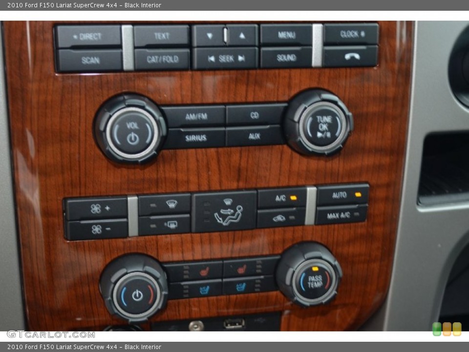 Black Interior Controls for the 2010 Ford F150 Lariat SuperCrew 4x4 #70128661