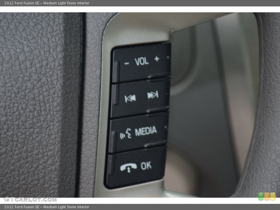 Medium Light Stone Interior Controls for the 2012 Ford Fusion SE #70128829