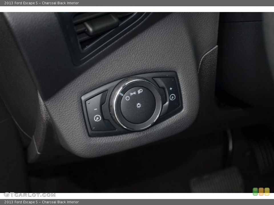 Charcoal Black Interior Controls for the 2013 Ford Escape S #70129228