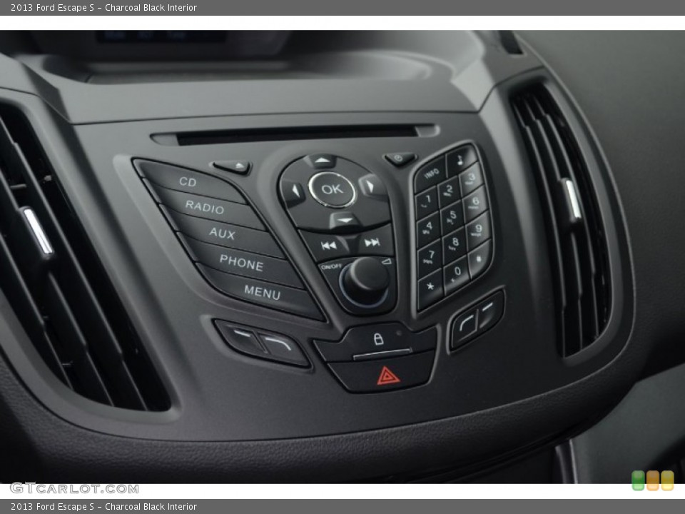 Charcoal Black Interior Controls for the 2013 Ford Escape S #70129279