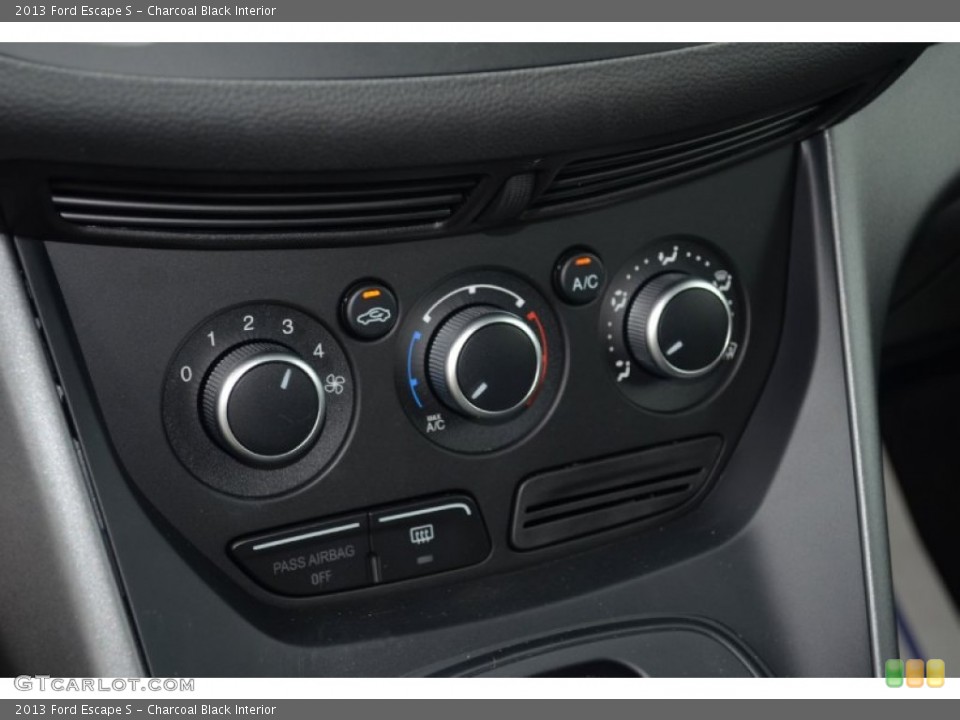 Charcoal Black Interior Controls for the 2013 Ford Escape S #70129285