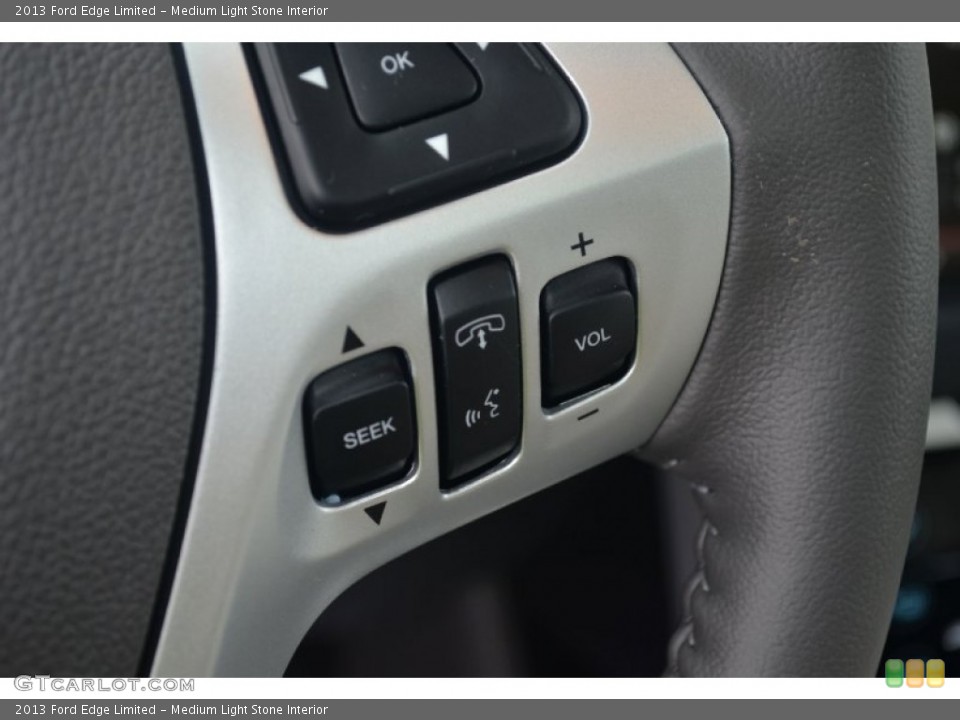 Medium Light Stone Interior Controls for the 2013 Ford Edge Limited #70129450
