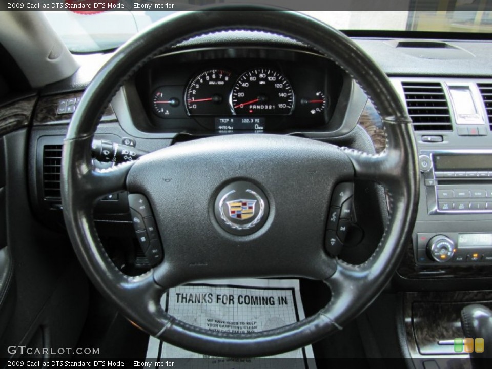 Ebony Interior Steering Wheel for the 2009 Cadillac DTS  #70130807
