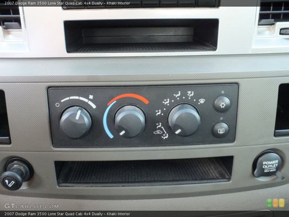 Khaki Interior Controls for the 2007 Dodge Ram 3500 Lone Star Quad Cab 4x4 Dually #70136573