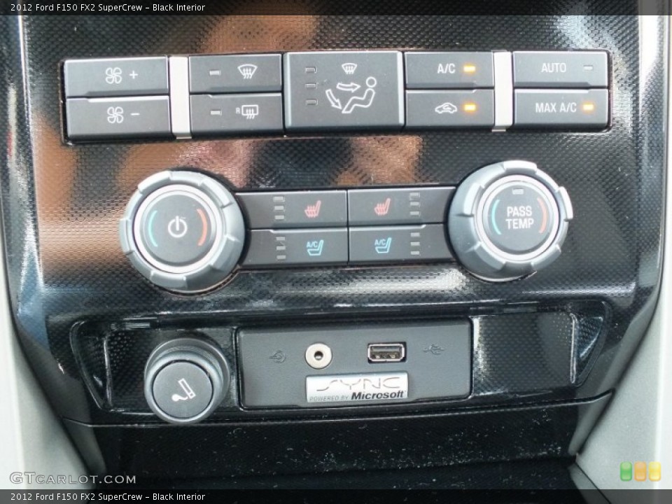 Black Interior Controls for the 2012 Ford F150 FX2 SuperCrew #70138436