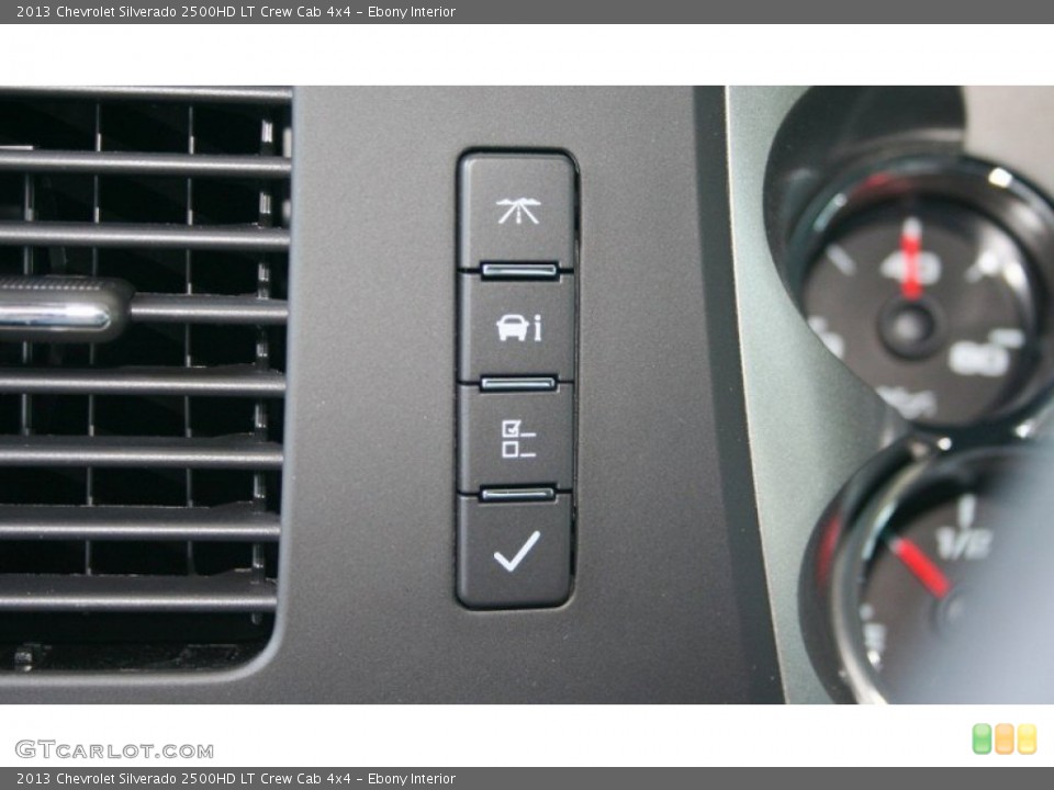 Ebony Interior Controls for the 2013 Chevrolet Silverado 2500HD LT Crew Cab 4x4 #70139237