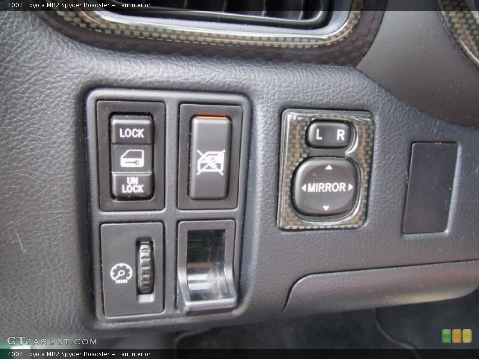Tan Interior Controls for the 2002 Toyota MR2 Spyder Roadster #70140878