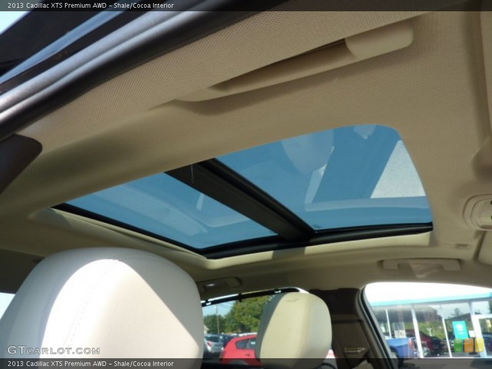 Shale/Cocoa Interior Sunroof for the 2013 Cadillac XTS Premium AWD #70140941