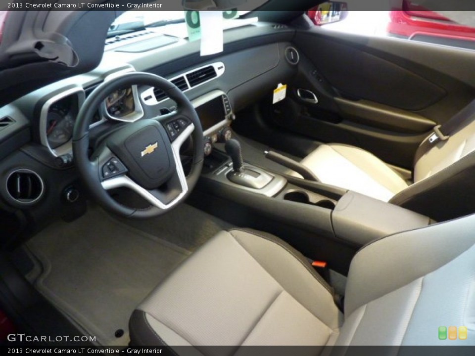 Gray Interior Prime Interior for the 2013 Chevrolet Camaro LT Convertible #70141160