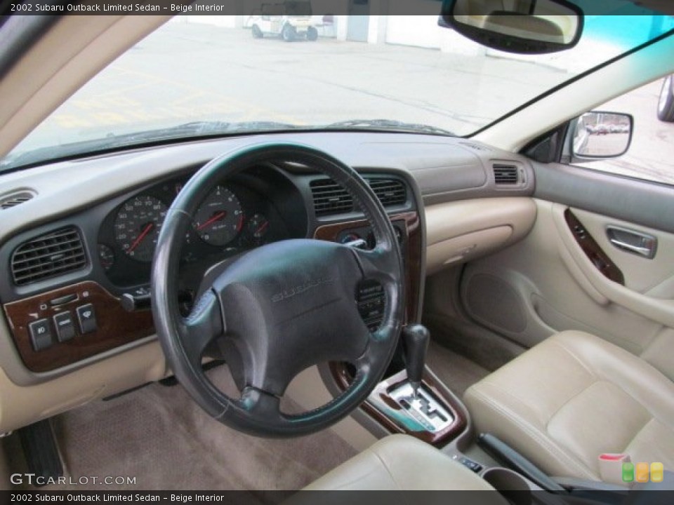 Beige Interior Prime Interior for the 2002 Subaru Outback Limited Sedan #70141178