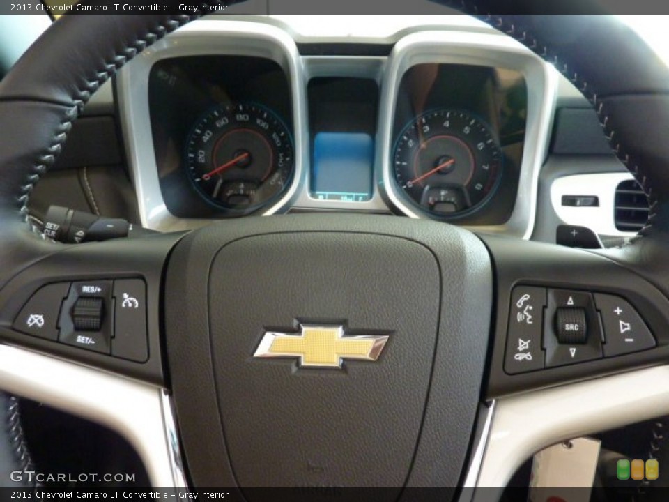 Gray Interior Steering Wheel for the 2013 Chevrolet Camaro LT Convertible #70141181