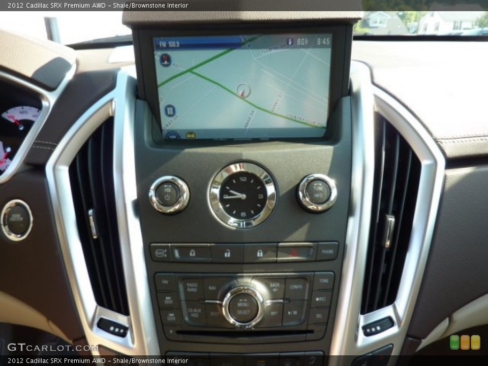 Shale/Brownstone Interior Navigation for the 2012 Cadillac SRX Premium AWD #70141562