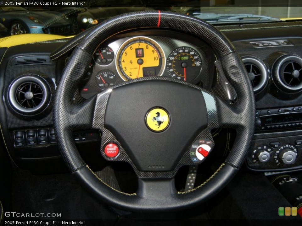 Nero Interior Steering Wheel for the 2005 Ferrari F430 Coupe F1 #70142789
