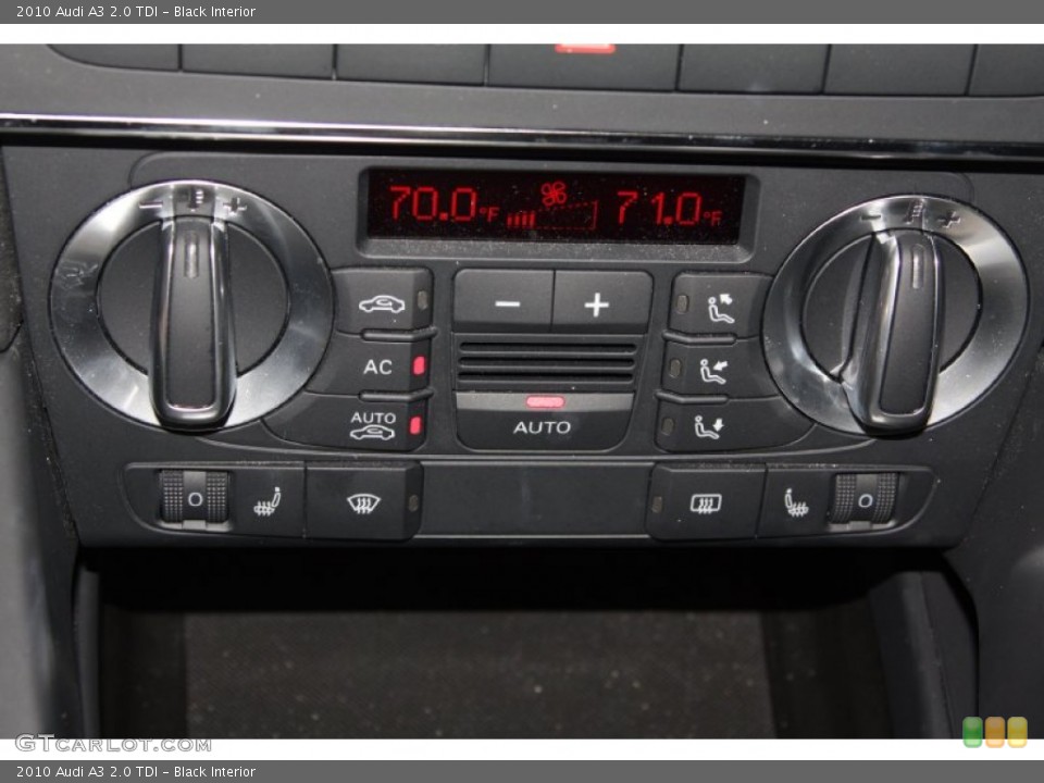 Black Interior Controls for the 2010 Audi A3 2.0 TDI #70144103