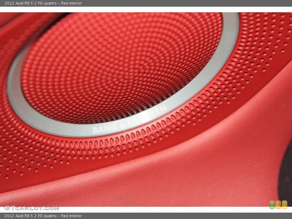 Red Interior Audio System for the 2012 Audi R8 5.2 FSI quattro #70144391