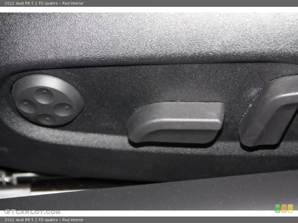 Red Interior Controls for the 2012 Audi R8 5.2 FSI quattro #70144418