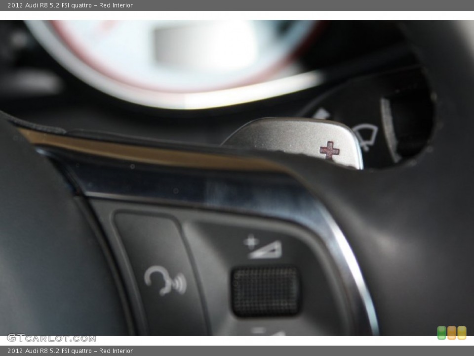 Red Interior Controls for the 2012 Audi R8 5.2 FSI quattro #70144577