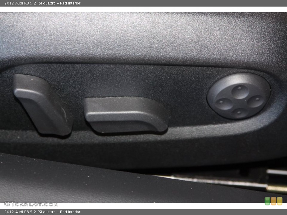 Red Interior Controls for the 2012 Audi R8 5.2 FSI quattro #70144649