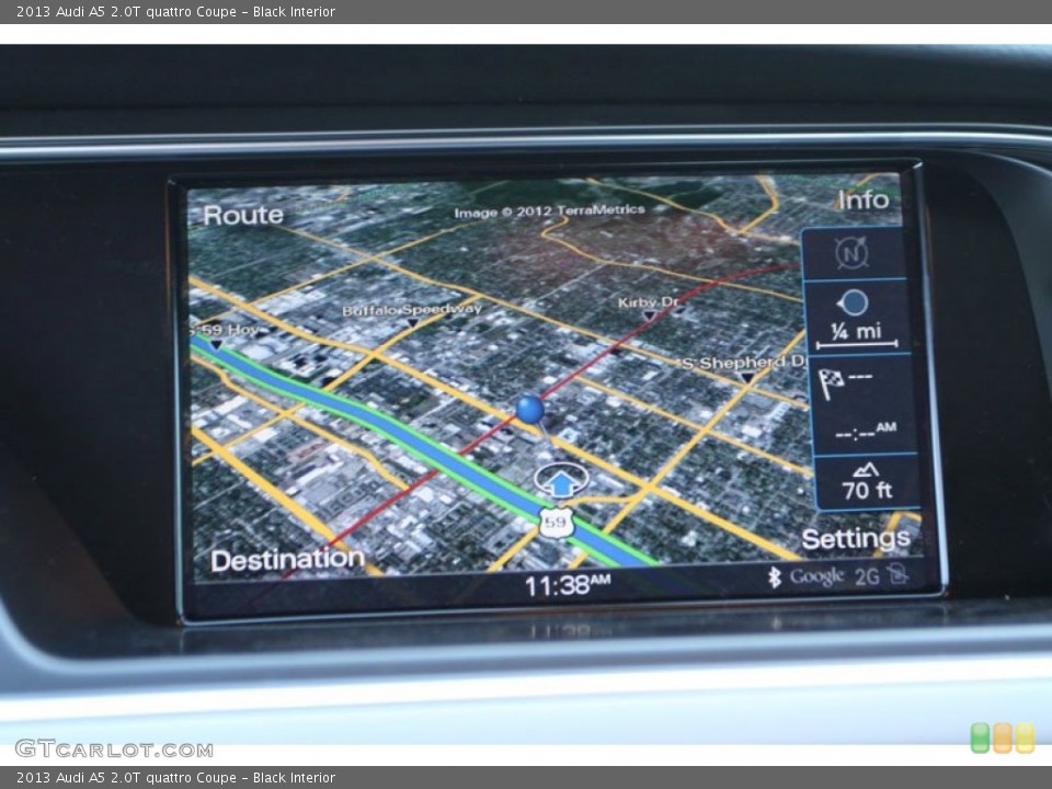 Black Interior Navigation for the 2013 Audi A5 2.0T quattro Coupe #70144820