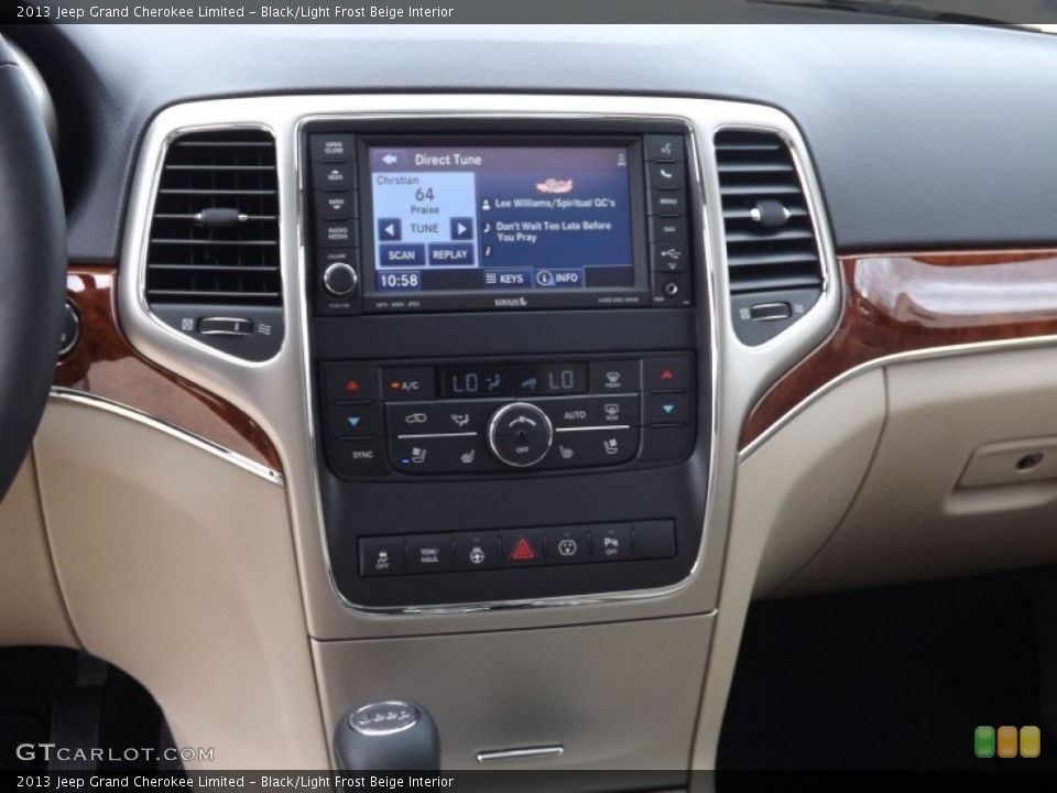 Black/Light Frost Beige Interior Controls for the 2013 Jeep Grand Cherokee Limited #70145972