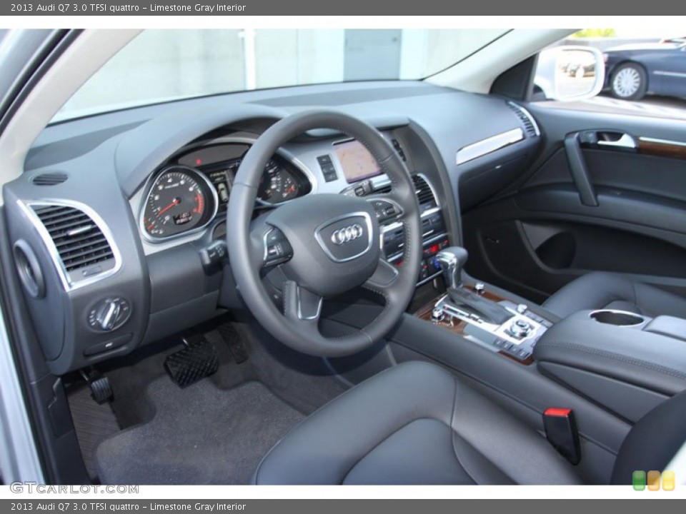 Limestone Gray Interior Prime Interior for the 2013 Audi Q7 3.0 TFSI quattro #70146185