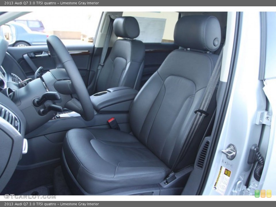 Limestone Gray Interior Front Seat for the 2013 Audi Q7 3.0 TFSI quattro #70146194