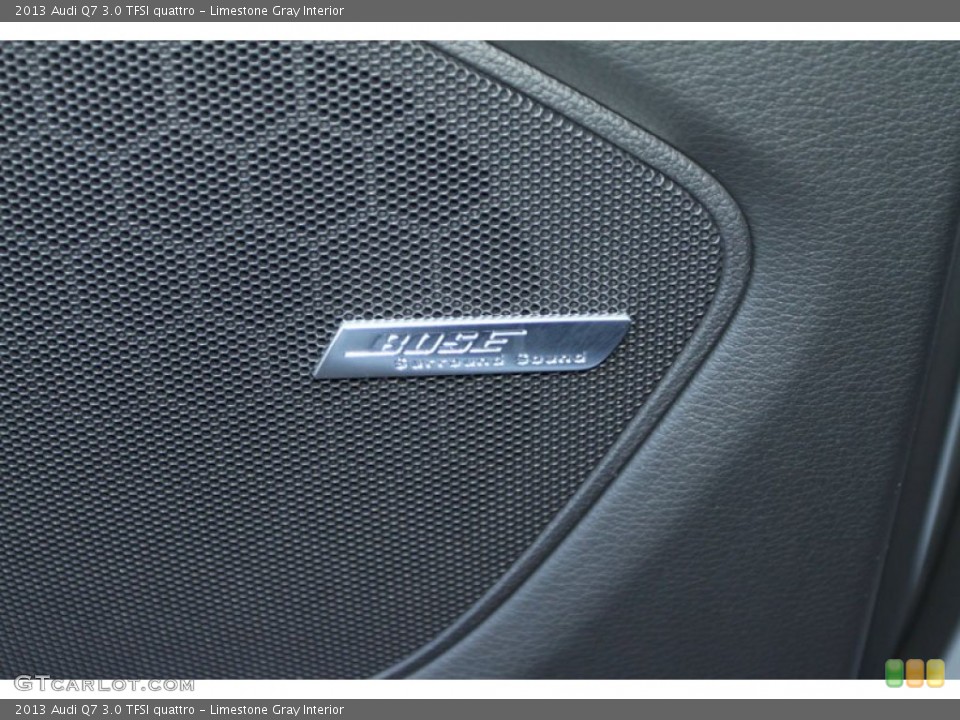 Limestone Gray Interior Audio System for the 2013 Audi Q7 3.0 TFSI quattro #70146236