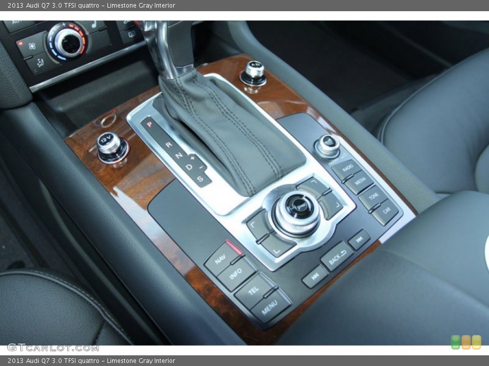 Limestone Gray Interior Controls for the 2013 Audi Q7 3.0 TFSI quattro #70146272