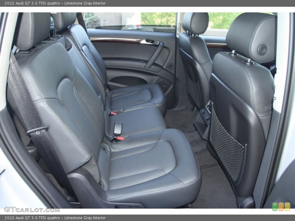 Limestone Gray Interior Rear Seat for the 2013 Audi Q7 3.0 TFSI quattro #70146314