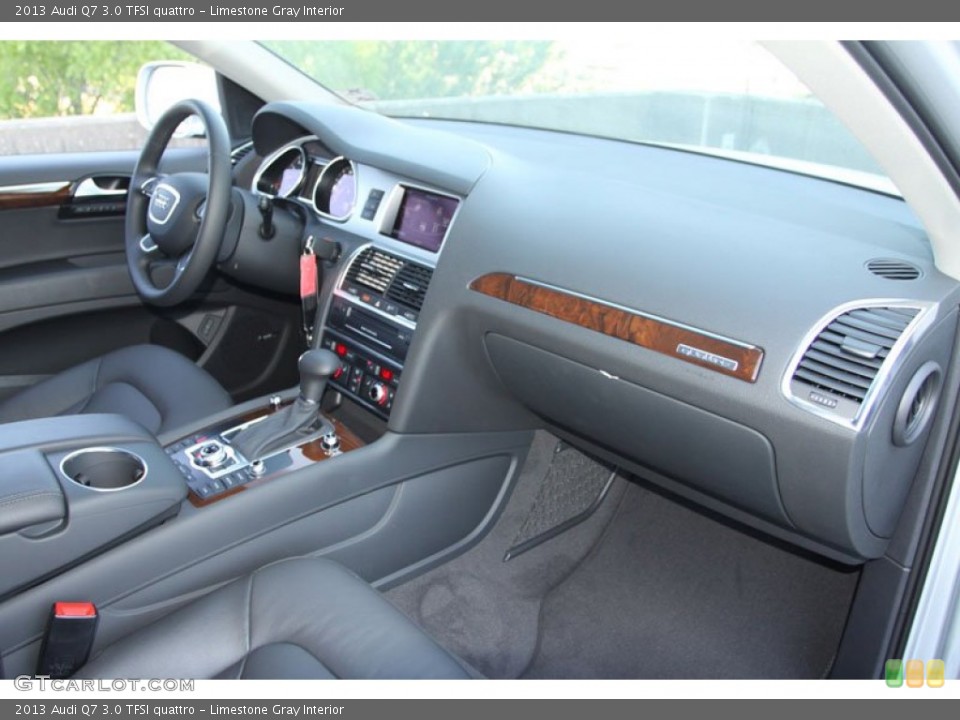 Limestone Gray Interior Dashboard for the 2013 Audi Q7 3.0 TFSI quattro #70146323