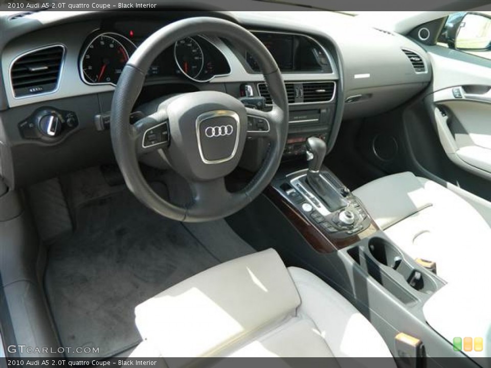 Black Interior Prime Interior for the 2010 Audi A5 2.0T quattro Coupe #70147451