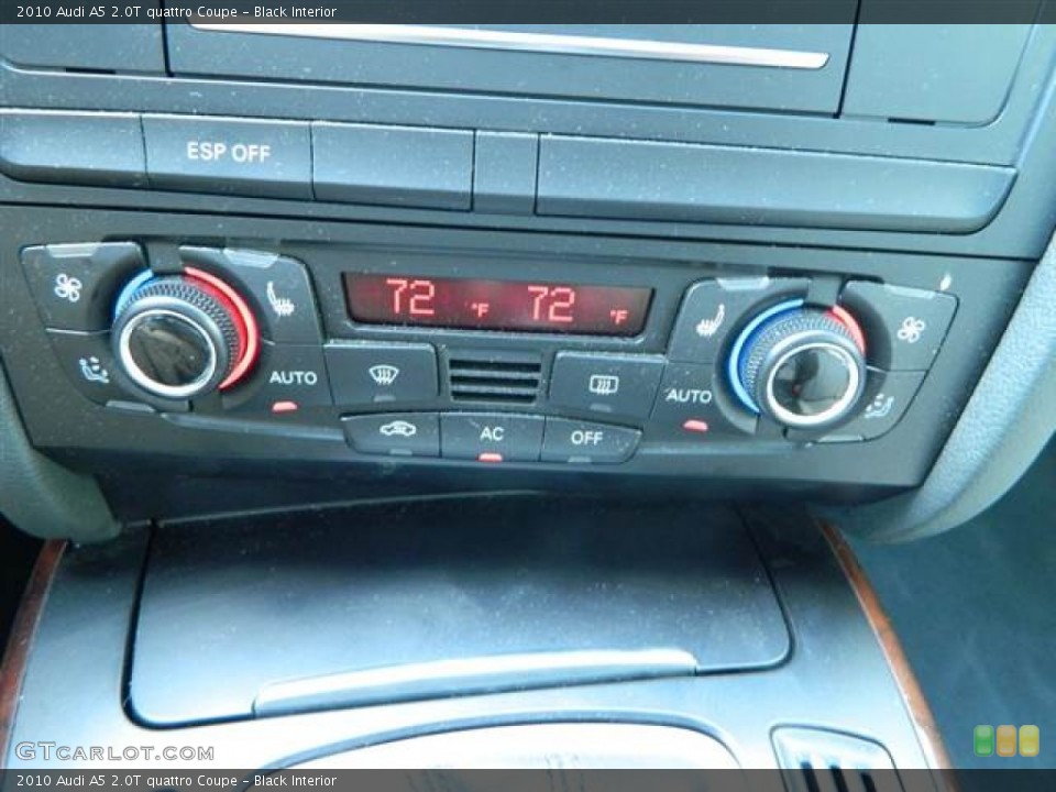 Black Interior Controls for the 2010 Audi A5 2.0T quattro Coupe #70147544